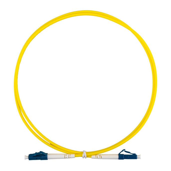 Rexant 50-1110-1 Патч-корд оптический одномодовый SM 9/125 OS2 разъемы zip-cord SC/UPC-SC/UPC 3мм Simplex LSZH 1м желтый