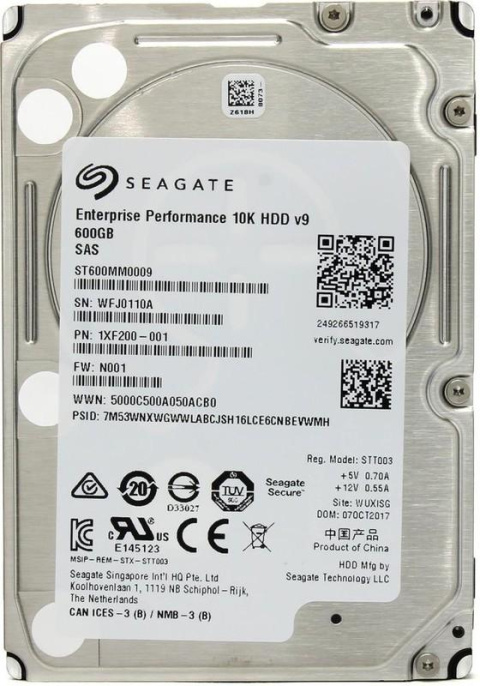Жесткий диск Seagate Enterprise Performance ST600MM0009,  600ГБ,  HDD,  SAS 3.0,  2.5"