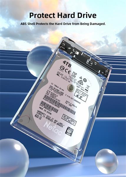 Бокс для накопителей 2.5" Netac WH11 NT07WH11-30CC 2.5 SATA to USB3.0 + USB3.0 C to C cable