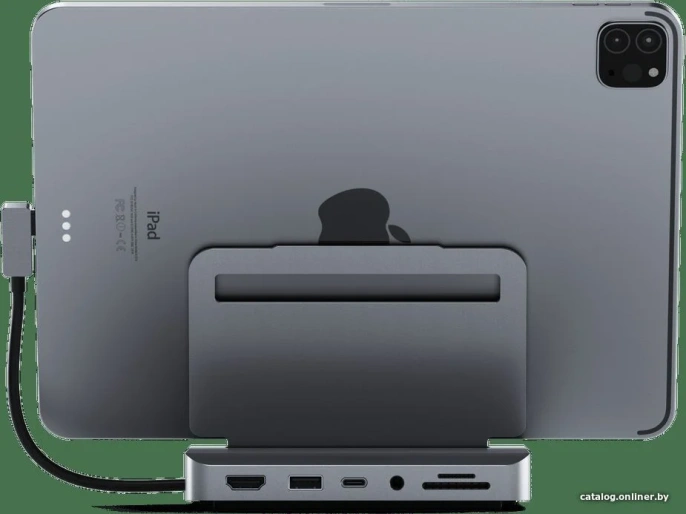 Хаб-Подставка Satechi ST-TCSHIPM Aluminum Stand Hub for iPad Pro - Space Gray. Материал алюминий. Цвет серый космос.
