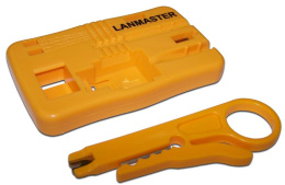 Монтажная площадка для кейстоунов с инструментом для разделки кабеля LANMASTER LAN-OK-FIX