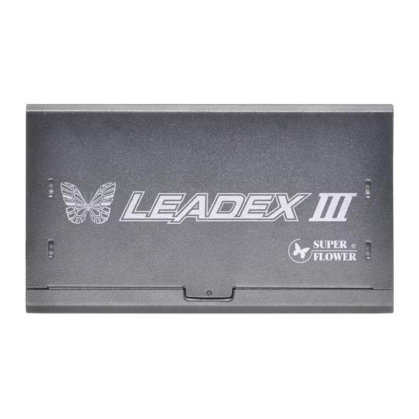 блок питания 850 Ватт/ Power Supply Super Flower Leadex III Gold, 850W, ATX 3.1, 140mm, 8xSATA, 3xPCI-E 6+2 , 1x12VHPWR 12+4 , APFC, 80+ Gold, Full Modular SF-850F14GE GL