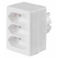BURO Сетевой разветвитель 3 розетки BU-PS3F-W , белый пакет ПЭ {352750}