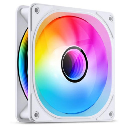 Кулер для корпуса/ Case Cooler JONSBO FR-606WR Reverse 120x120x25mm, 4-pin PWM, ARGB, 35.99CFM, 26.5dBA, 1500RPM, White