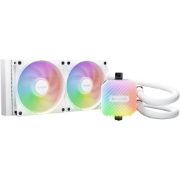 Водяное охлаждение для процессора Water Cooling System be quiet! LIGHT LOOP 240mm white 250W, 240mm, White, ARGB/ Fans: 2x120mm, 61.8CFM, 34.9dBA, 2100RPM/ Pump 2900RPM, Rad thickness 27mm/ S: 1851, 1700, 1200, 115X, AM5, AM4 BW021
