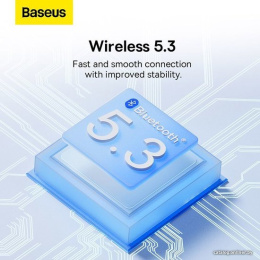 Наушники Baseus A00054300226-Z1 Bowie EZ10 True Wireless Earphones White беспроводные, Bluetooth 5.3, дистанция: 10м, 20Hz-20kHz, время работы наушников: 5ч, время работы с аккумулятором: 25ч, емкость