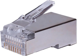 Коннектор SUPRLAN 10-0231-1 FTP кат.5E RJ45 прозрачный (упак.: 10шт)