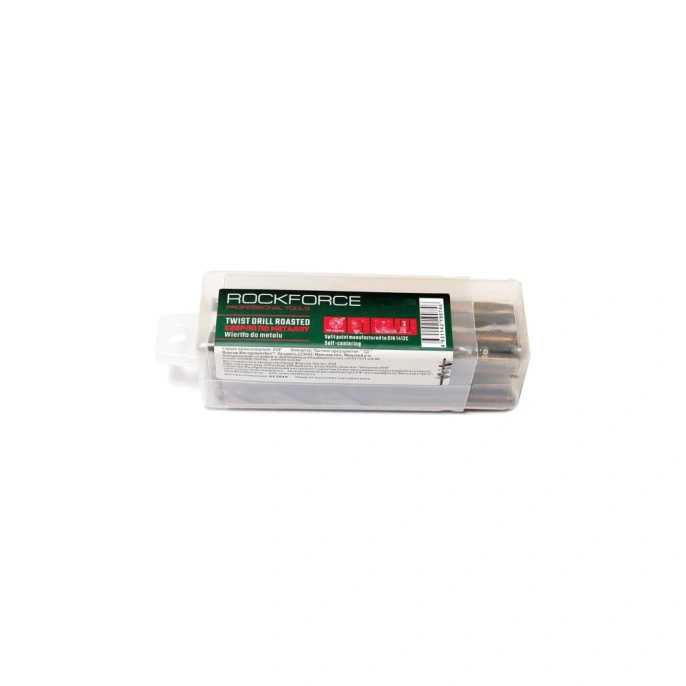 Сверло по металлу (10 шт; 1 мм; HSS-Co; пластиковый футляр) ROCKFORCE RF-DSP10H(29166)