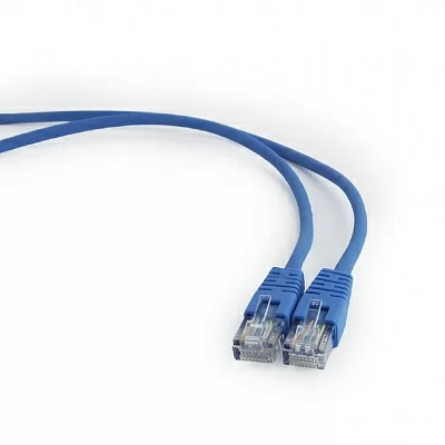 Cablexpert Патч-корд UTP PP12-0.5M/B кат.5, 0.5м, литой, многожильный (синий)
