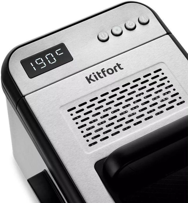 Фритюрница Kitfort КТ-4079 2740Вт серебристый/черный