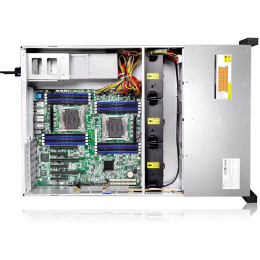 Серверный корпус/ Gooxi RMC4124-670-HSE-D 4U 24bay chassis ,Expander backplane rear 2*2.5"SAS/SATA 1300W 1+1 EU power cables rail kit (0.94.004.0032)