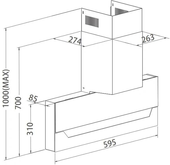 Вытяжка каминная HAIER HVX-W682CB,  сенсорное управление,  черный [td0044973ru]