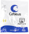 Cabeus PC-UTP-RJ45-Cat.5e-0.15m-WH Патч-корд U/UTP, категория 5е, 2xRJ45/8p8c, неэкранированный, белый, PVC, 0.15м