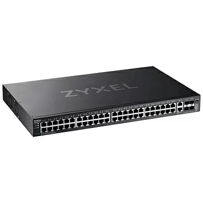 Коммутатор L3 Access Zyxel NebulaFlex Pro XGS2220-54, rack 19", 48xRJ-45: 1G, 2xRJ-45: 1/2.5/5/10G, 4xSFP+