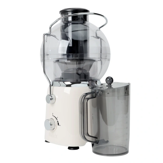 Электрическая соковыжималка RAGEX R1901-112, 2 скорости, 1.2 литра, 1400 Вт, парное молоко