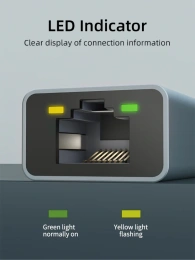 USB-Хаб CABLETIME CB53G (CT-CML100-AG) USB-C на RJ45 100 Мбит/с Ethernet, космический серый