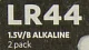 Элемент питания Duracell LR44/A76-2 1.5V щелочной (alkaline) уп.2 шт