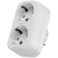 Блок на 2 гнезда TDM ELECTRIC 2П+З плоский 16А 250B SQ1806-0026