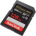 SecureDigital 128GB SanDisk SDXC Extreme Pro UHS-I Class 3 U3 V30 200/140 MB/s SDSDXXD-128G-GN4IN