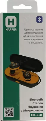 Наушники с микрофоном HARPER HB-510 Orange (Bluetooth)