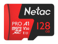 Карта памяти Netac P500 Extreme Pro 128GB (NT02P500PRO-128G-S) (класс 10, UHS-I (класс U3), V30, A1, чтение: 100 МБ/с)