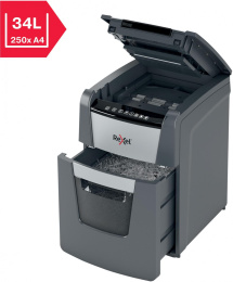 Уничтожитель бумаг Rexel Optimum AutoFeed 90X, с автоподачей, P-4, 4х28 мм, 90 лист. одновременно, 34л [2020090xeu]