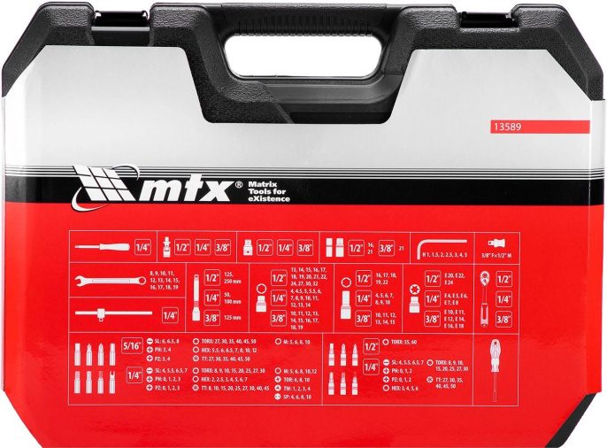 Набор инструментов MTX 13589,  215 предметов