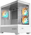 Корпус Gigabyte GB-C201PI белый без БП mATX 6x120mm 3x140mm 2xUSB3.0 audio bott PSU