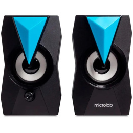 Колонки MICROLAB B22 черный {6 Вт RMS, Распределение мощности 3 Вт x2, Гармонические искажения: 0,5% 1 Вт 1 кГц , Частотная характеристика: 120 Гц - 20 кГц, Соотношение сигнал/шум: 65 дБ}