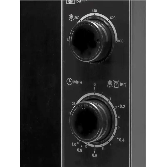Микроволновая печь Sharp/ 20 л, 800 Вт, эмаль, черный (R2000RK)