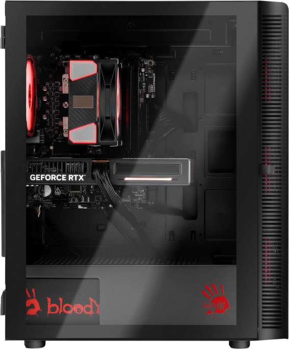 Компьютер BLOODY BD-PC CB76T2 Tower Intel Core i5 14400F,  DDR5 32ГБ, 1ТБ(SSD),  NVIDIA GeForce RTX 5060 - 8 ГБ,  Windows 11 Home,  черный [2141962]