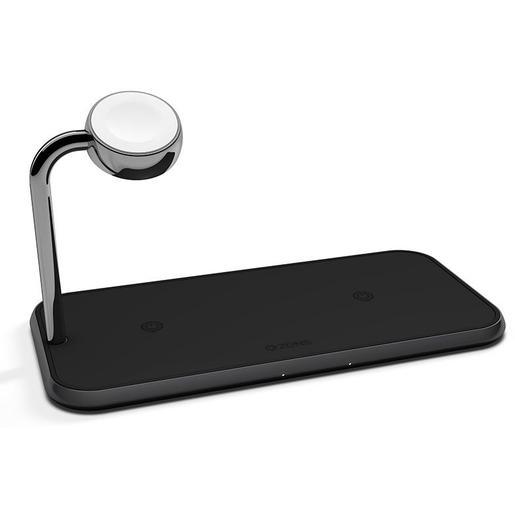 Зарядное устройство беспроводное ZENS Dual+Watch Aluminium Wireless Charger Black ZEDC05B/00