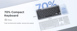 Беспроводная двухрежимная клавиатура UGREEN K551 75049RU Multi-Mode BT&2.4G Wireless Keyboard. Цвет: черный