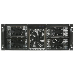 Procase RE411-D11H0-E-55 Корпус 4U server case,11x5.25+0HDD,черный,без блока питания,глубина 550мм,MB EATX 12"x13"