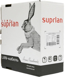 Кабель сетевой информационный SUPRLAN кат.5E, 50м, серый [01-0333-1]