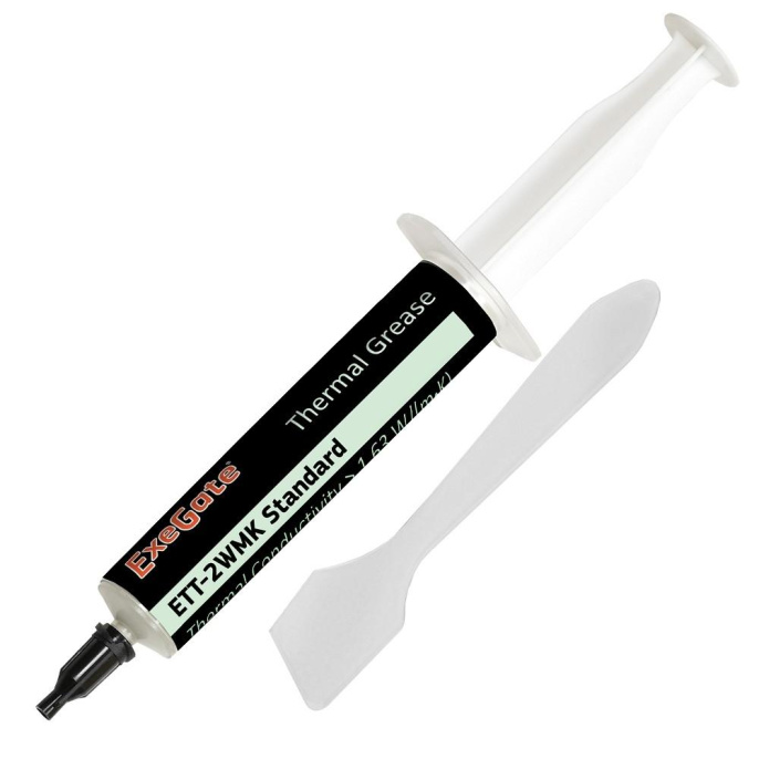 Термопаста ExeGate ETТ-2WMK Standard 1,63 Вт/ м•К , 3г, шприц с лопаткой EX282351RUS