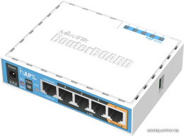 Роутер беспроводной MikroTik hAP ac lite (RB952UI-5AC2ND) AC750 10/100BASE-TX белый