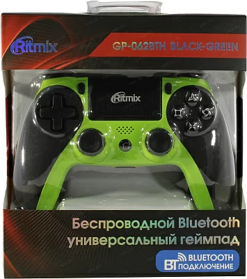 Геймпад Ritmix GP-062BTH Black-Green (беспроводной Bluetooth)