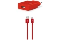Сетевое зарядное устройство TTEC SmartCharger Travel Charger 2.1A Type-C Cable - Red 2SCS20CK
