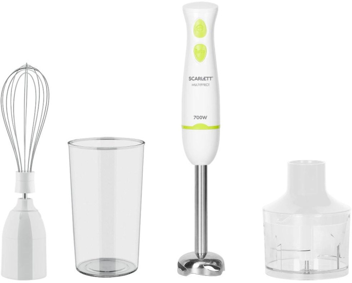 Блендер погружной Scarlett SC-HB42F67 700Вт белый