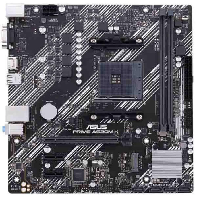 Материнская плата ASUS PRIME A520M-K Soc-AM4 A520 1xPCI-E 3.0x16 2xPCI-E 3.0x1 M.2 2xDDR4 4600Mhz VGA+HDMI mATX RTL