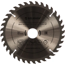 Диск пильный по дереву (190х30/25.4/22.2 мм; 36Т) Белмаш RD104A