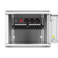 Шкаф телекоммуникационный 10" настенный 6U ExeGate EC-WM-6U.280.G.GREY (10”, 6U, 350x280x287mm (ШхГхВ), передняя дверь закаленное стекло, пыле- и влагозащита IP23, светло-серый RAL 7035) EX298623RUS