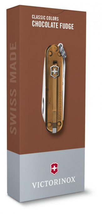 Нож перочинный Victorinox Classic Chocolate Fugde 0.6223.T55G 58мм 7функц. карт.коробка