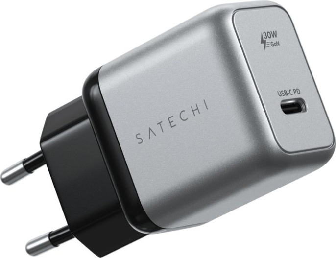 Сетевое зарядное устройство Satechi 30W USB-C GaN Wall Charger. Цвет: серый космос (ST-UC30WCM-EU)