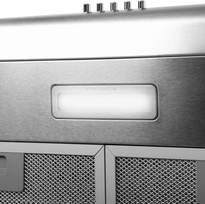 Вытяжка козырьковая Hyundai HFH 6130 IX нержавеющая сталь управление: кнопочное 1 мотор