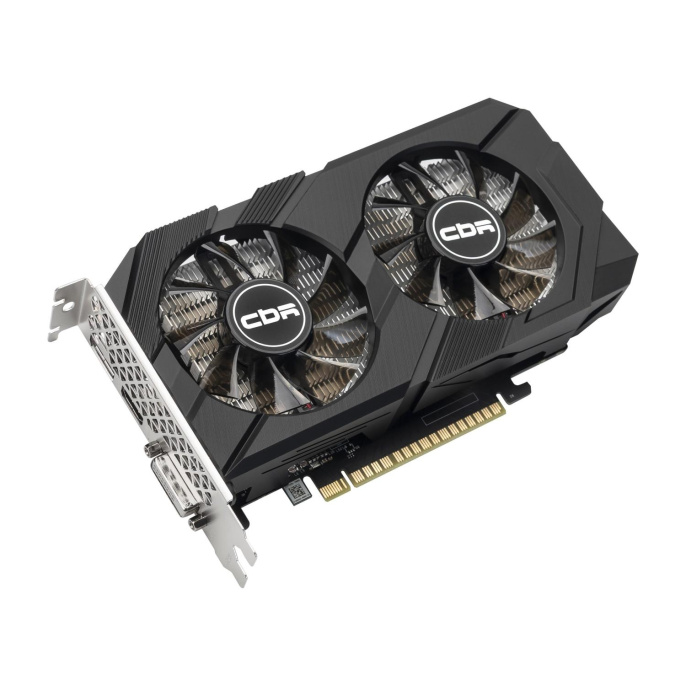 Видеокарта CBR GTX1650 4Gb GDDR6, 128bit, 1410-1590Mhz, 1*DP + 1*HDMI + 1*DVI, 75W, Ret [VGA-STX1650-4G-RTL]