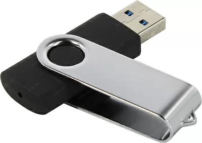 Накопитель 128 Gb USB3.0 Netac U505 NT03U505N-128G-30BK (32 ГБ, USB 3.2 Gen 1 Type-A (5 Гбит/сек), раскладной корпус, пластик+металл, цвет черный)