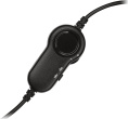 Гарнитура Logitech H151, для компьютера/мобильных устройств, накладные, проводные, черный [981-000590]