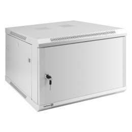 Шкаф телекоммуникационный 19" настенный 6U ExeGate EC-WM-6U.600.M.GREY (19”, 6U, 600x600x370mm (ШхГхВ), передняя дверь металл, съемные боковые панели, пыле- и влагозащита IP23, светло-серый RAL 7035) EX298612RUS